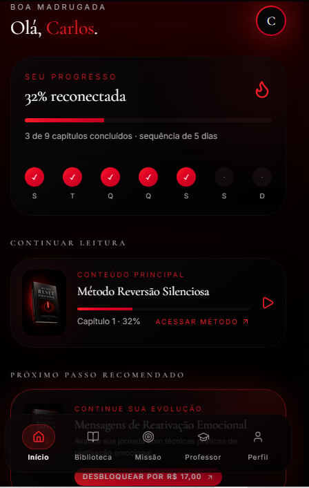Plataforma Reversão Silenciosa no celular